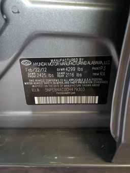 2012 HYUNDAI SONATA