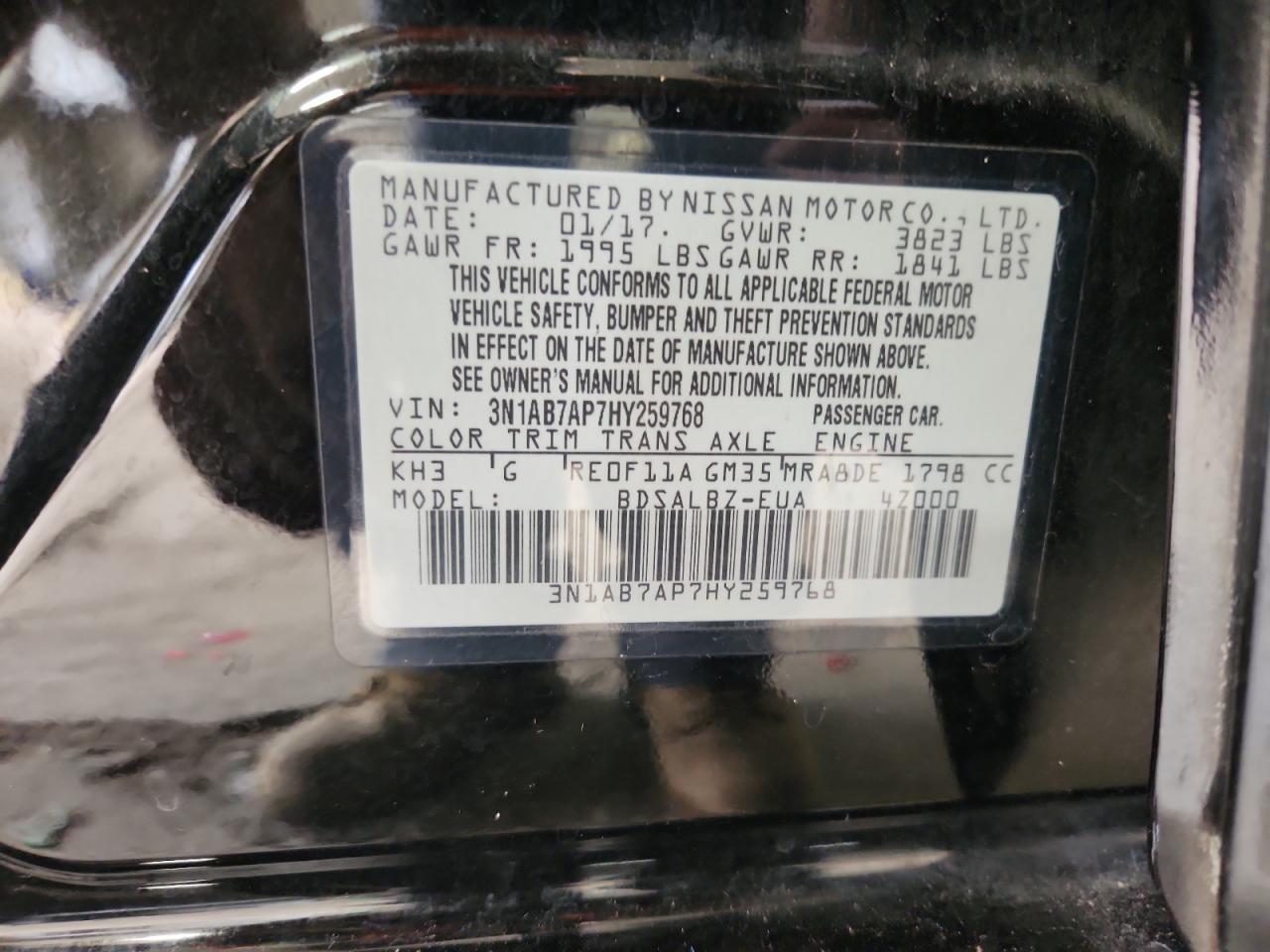 2017 NISSAN SENTRA