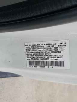 2016 HONDA ODYSSEY