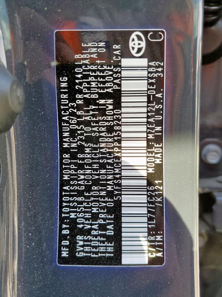2023 TOYOTA COROLLA
