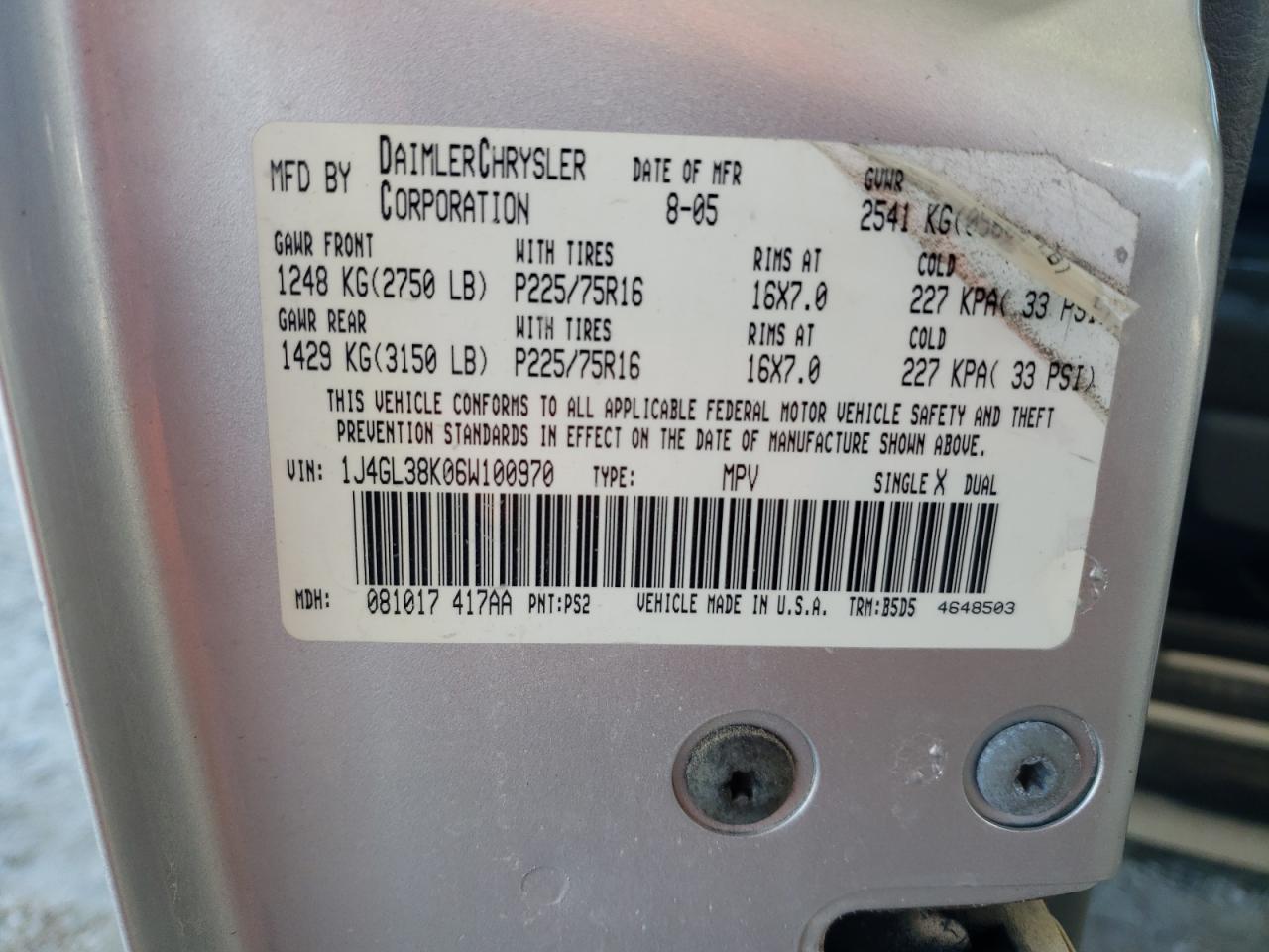 2006 JEEP Liberty