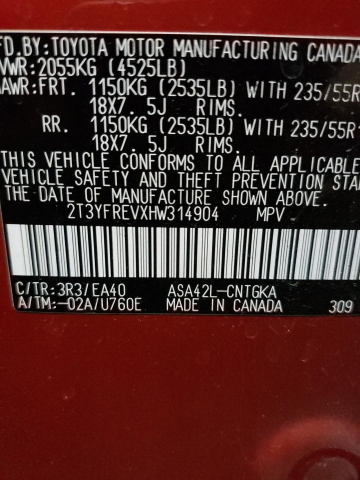 2017 TOYOTA RAV4