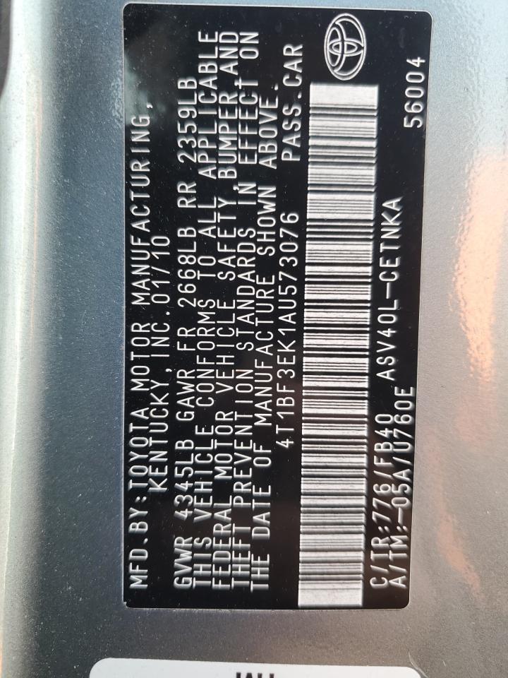 2010 TOYOTA CAMRY
