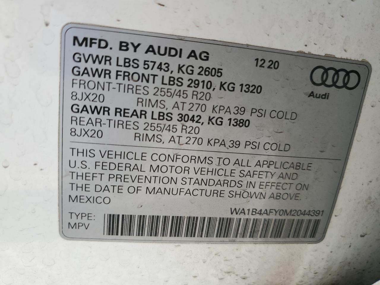 2021 AUDI SQ5