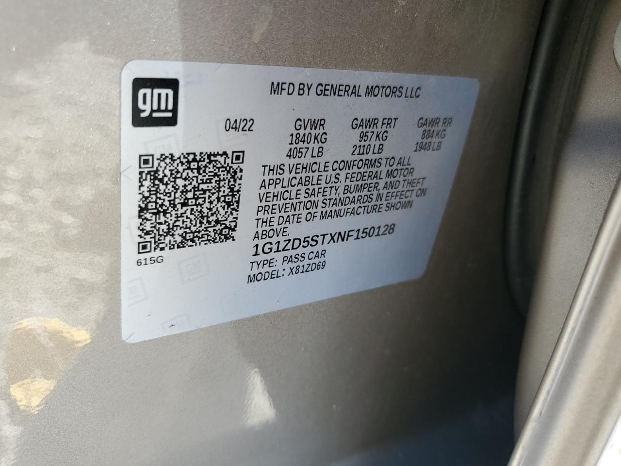 2022 CHEVROLET MALIBU