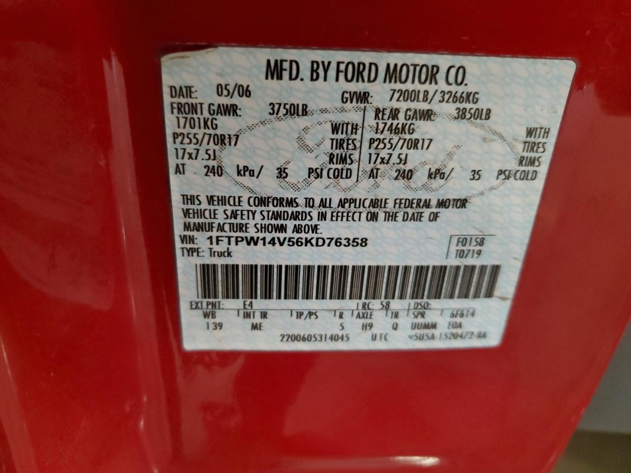 2006 FORD F-150