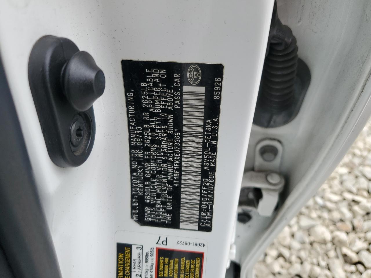 2014 TOYOTA CAMRY