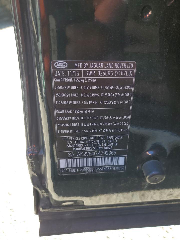 2016 LAND ROVER LR4