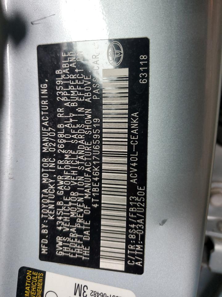 2007 TOYOTA CAMRY