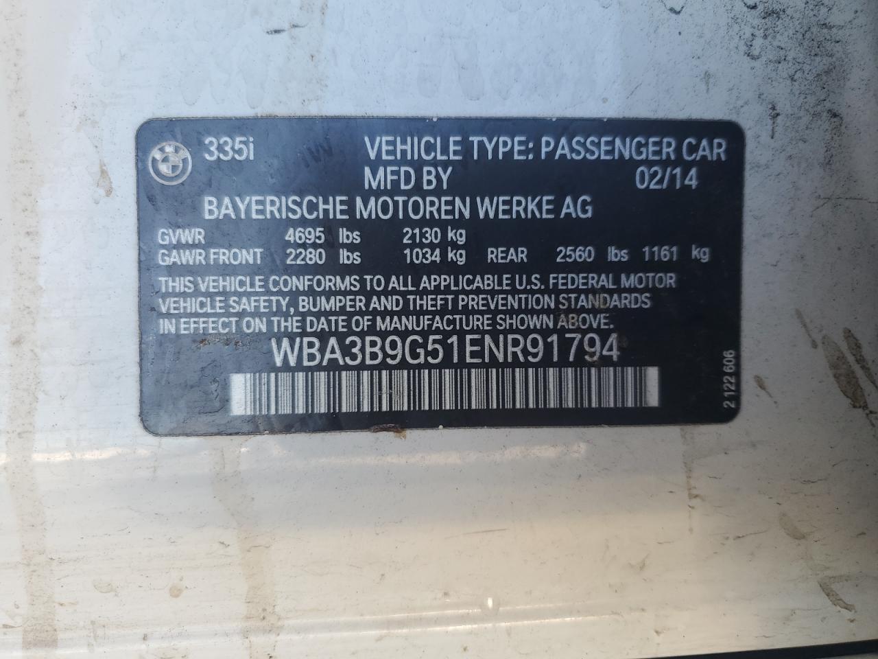 2014 BMW 3 SERIES