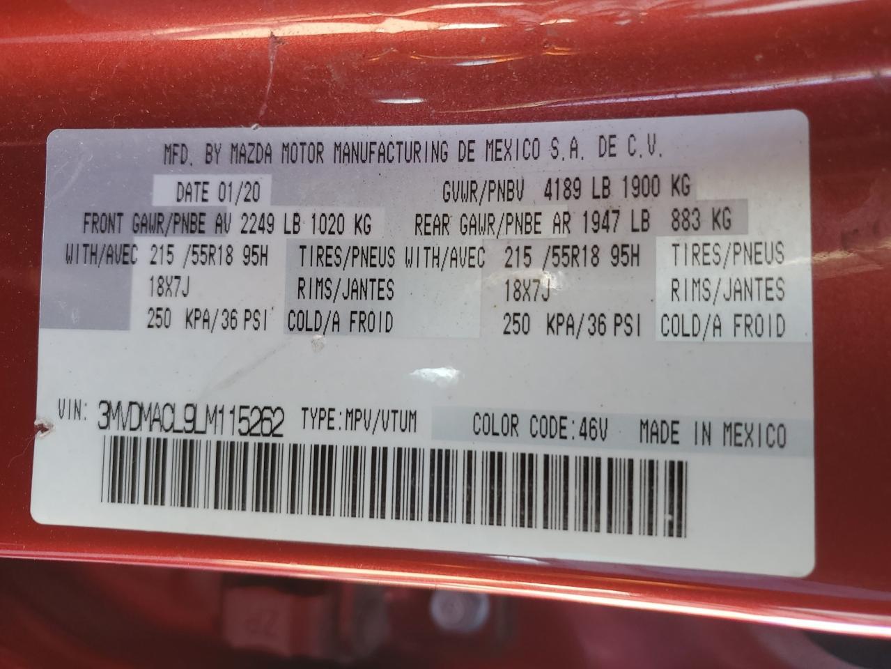 2020 MAZDA CX-30