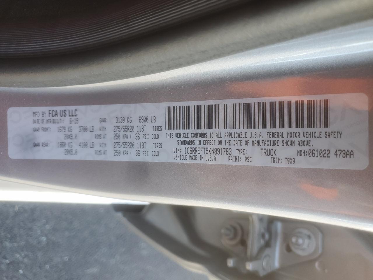 2019 RAM 1500