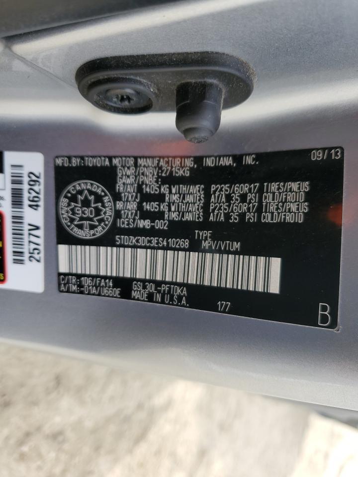 2014 TOYOTA SIENNA