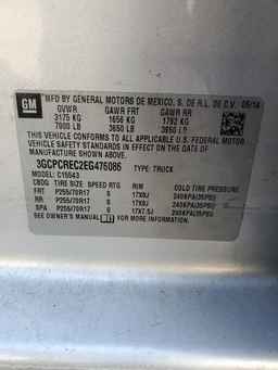 2014 CHEVROLET SILVERADO 1500