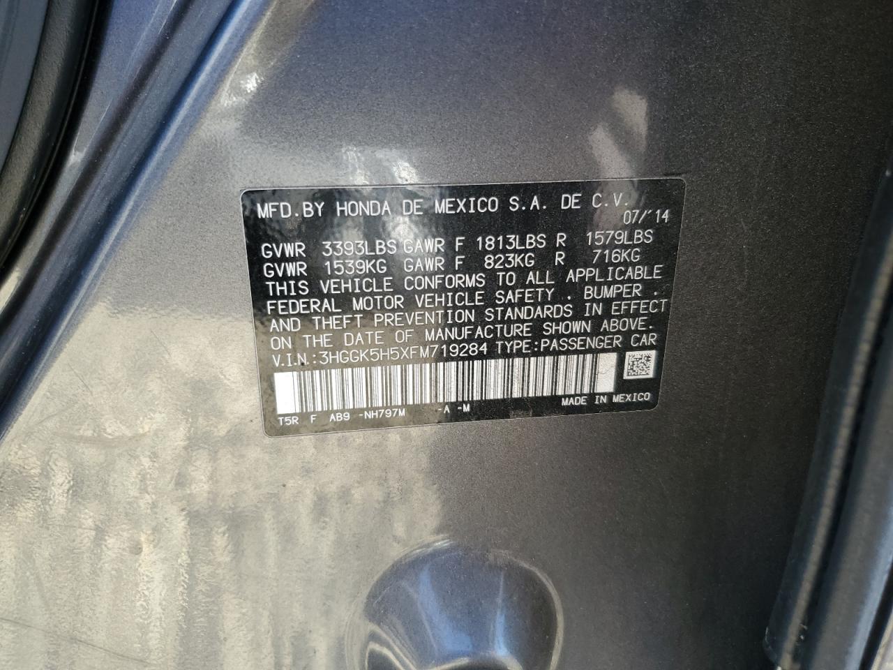 2015 HONDA FIT