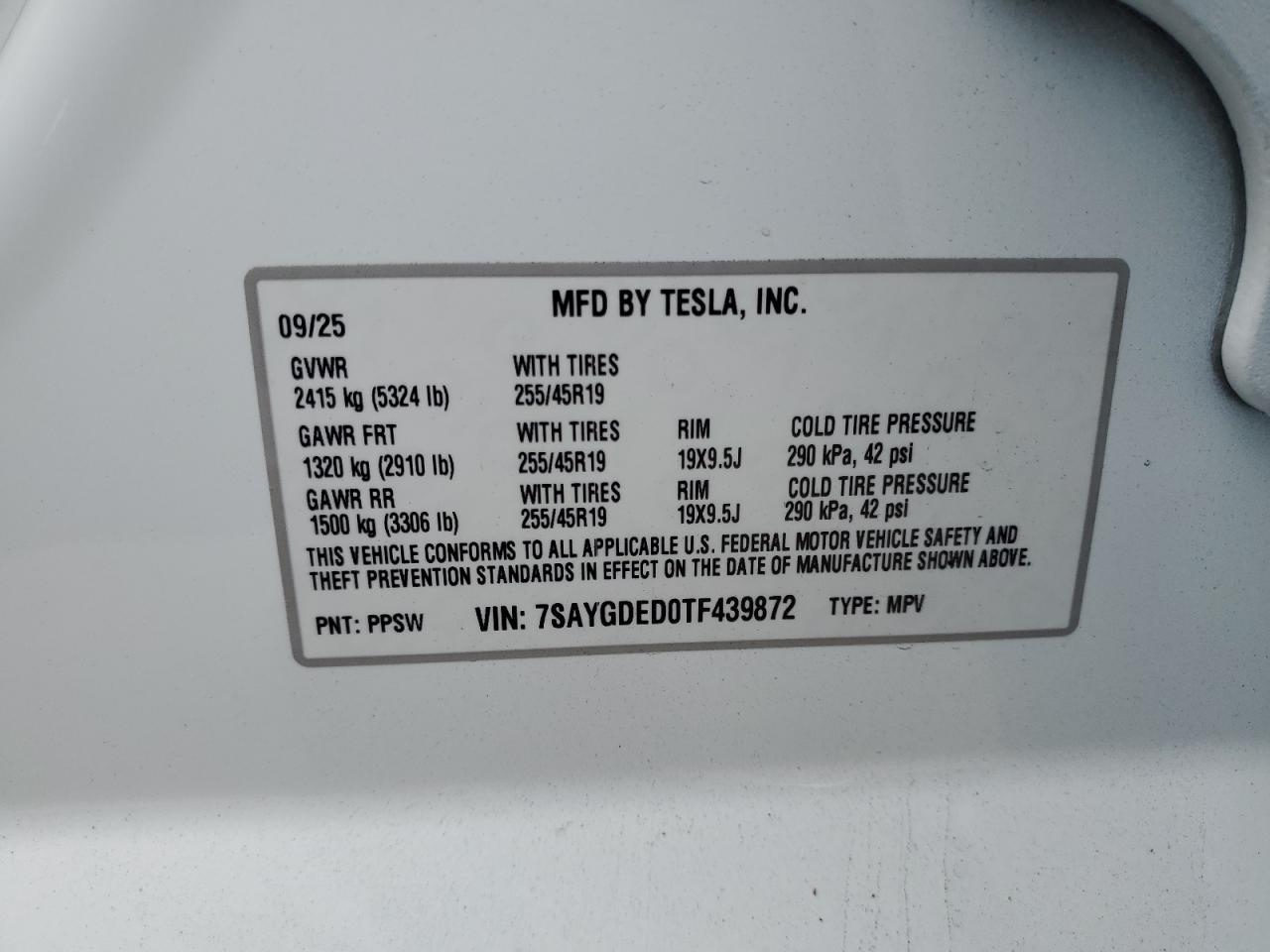 2026 TESLA MODEL Y