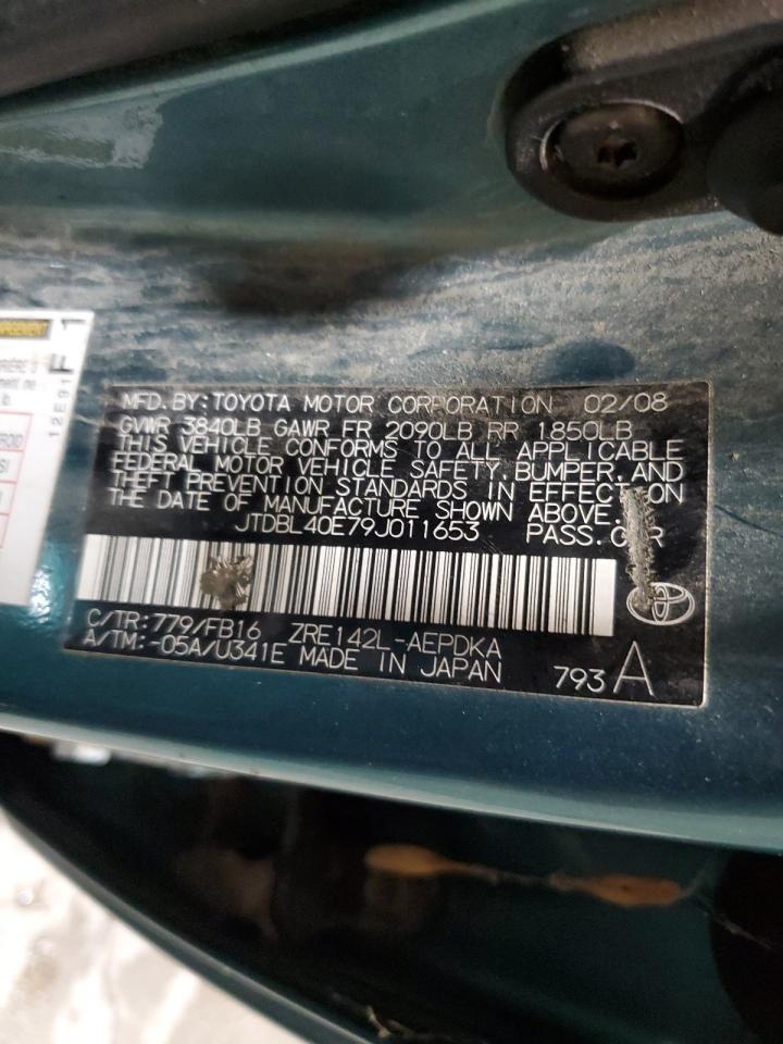 2009 TOYOTA COROLLA