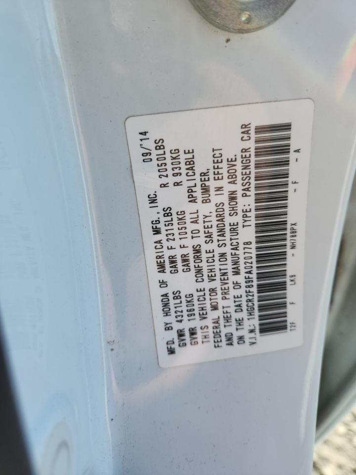 2015 HONDA ACCORD