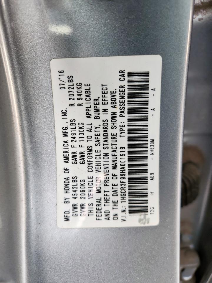 2017 HONDA ACCORD
