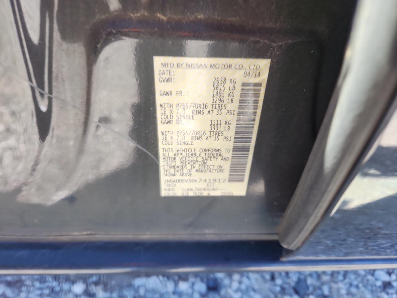 2014 NISSAN Frontier