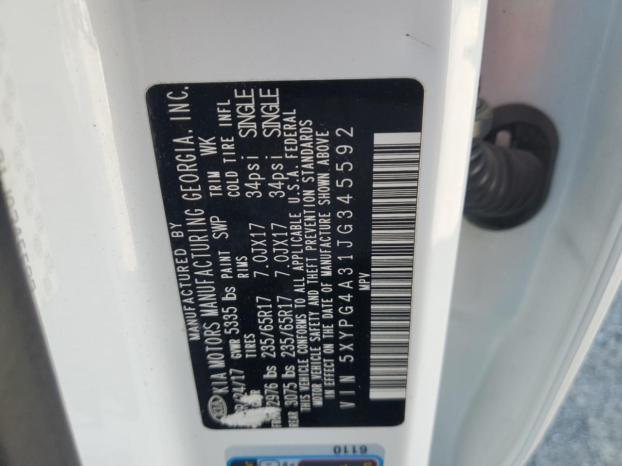 2018 KIA SORENTO