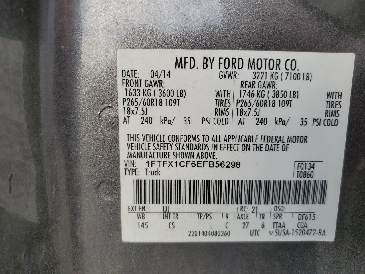2014 FORD F-150