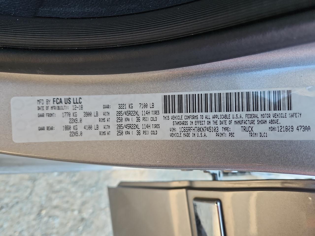 2019 RAM 1500