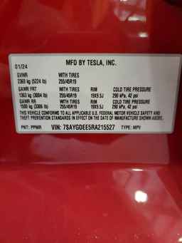 2024 TESLA MODEL Y