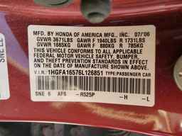 2006 HONDA CIVIC