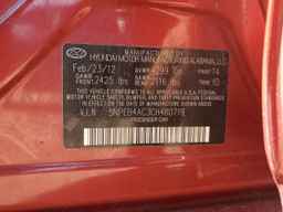 2012 HYUNDAI SONATA