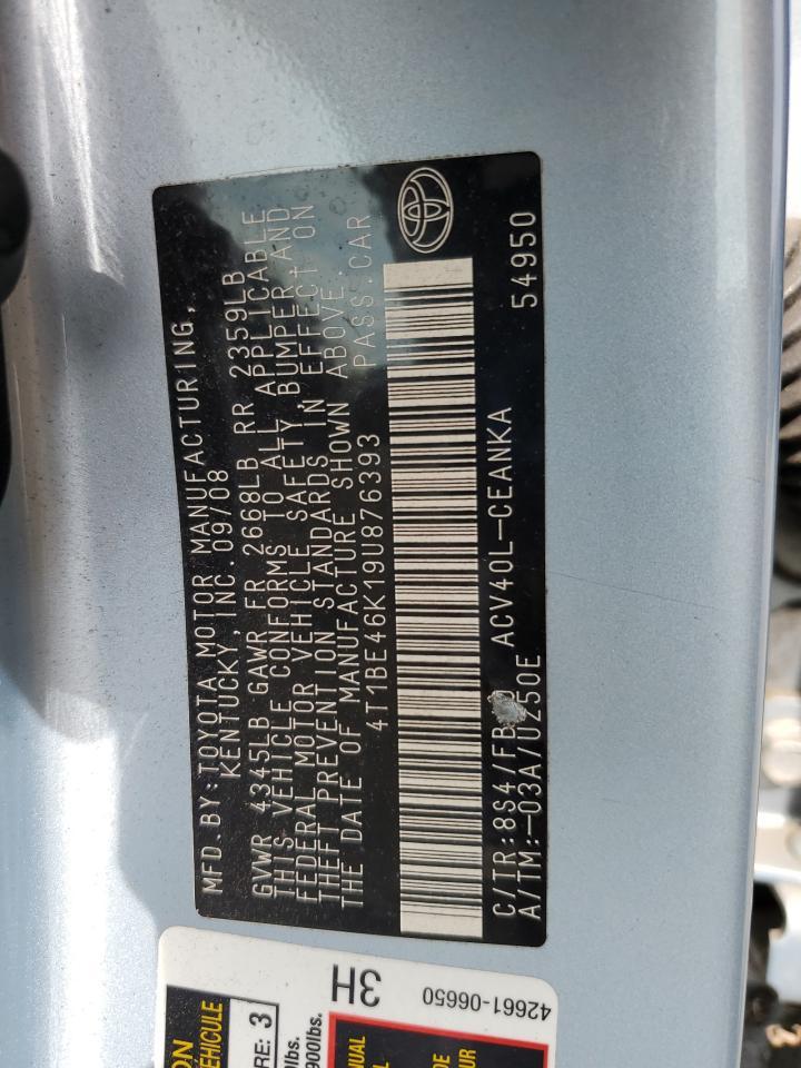 2009 TOYOTA CAMRY