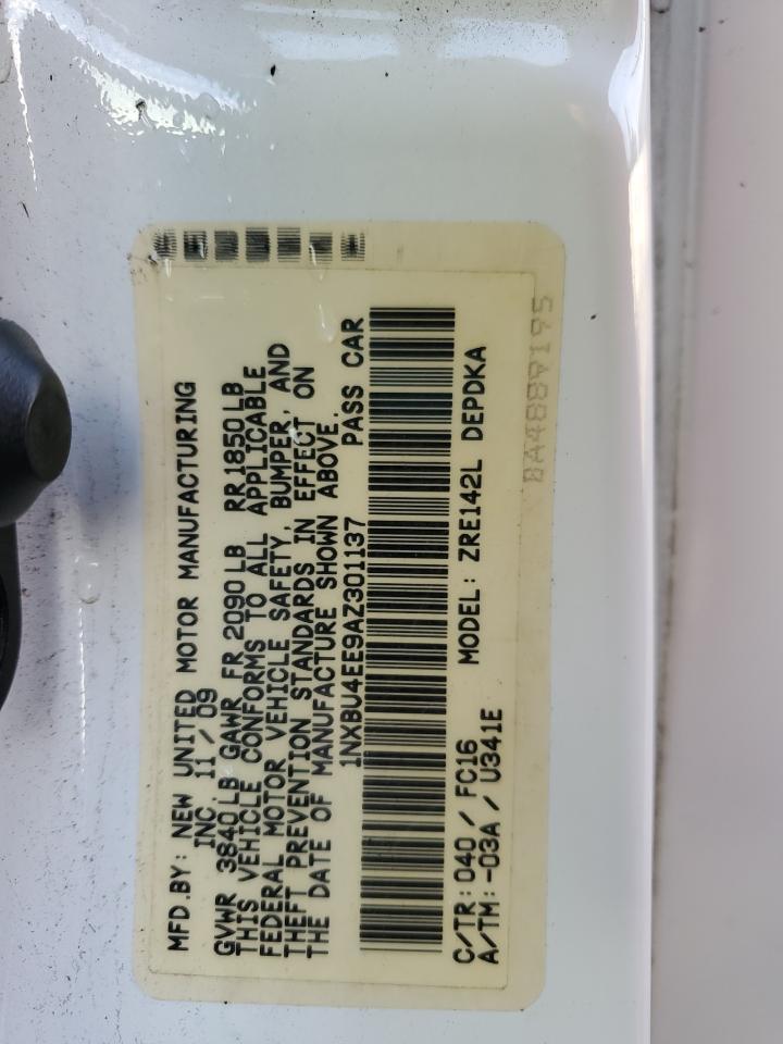2010 TOYOTA COROLLA