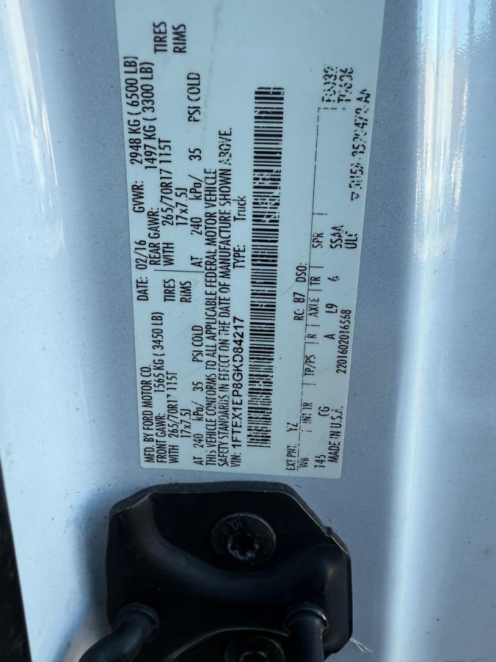 2016 FORD F-150