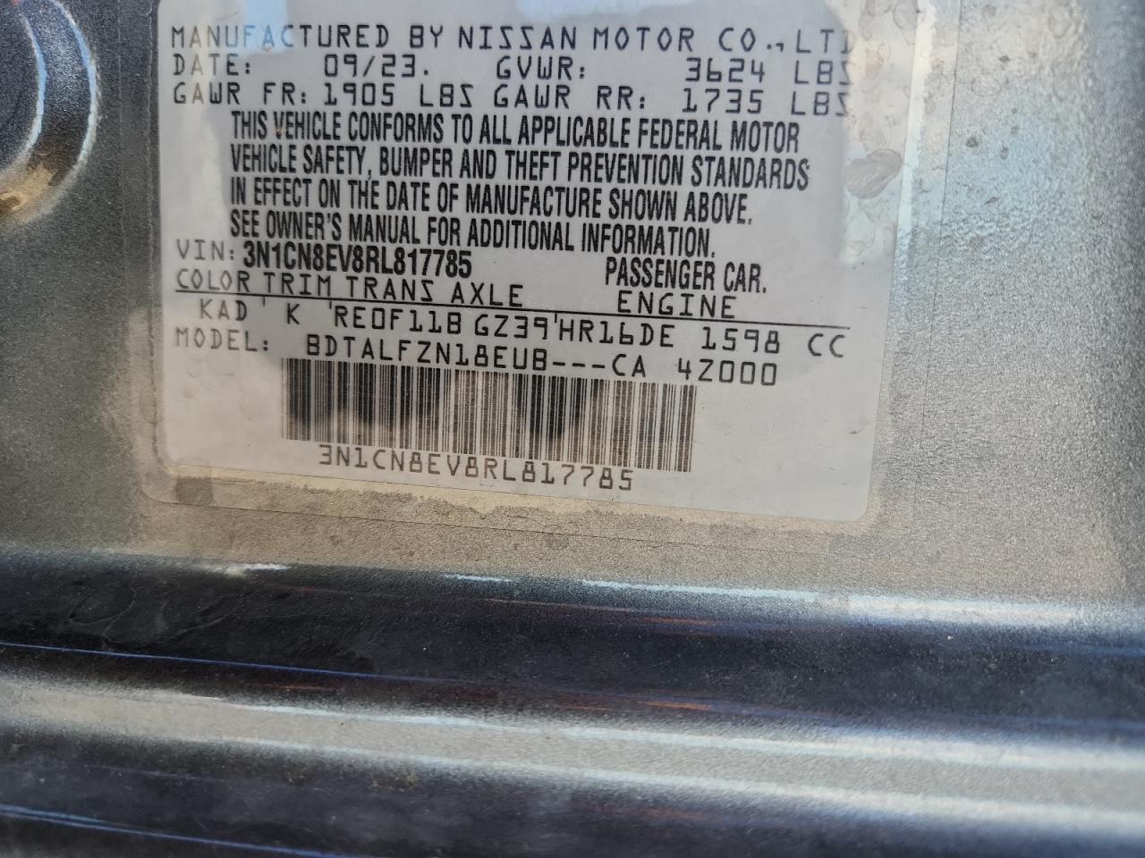 2024 NISSAN VERSA