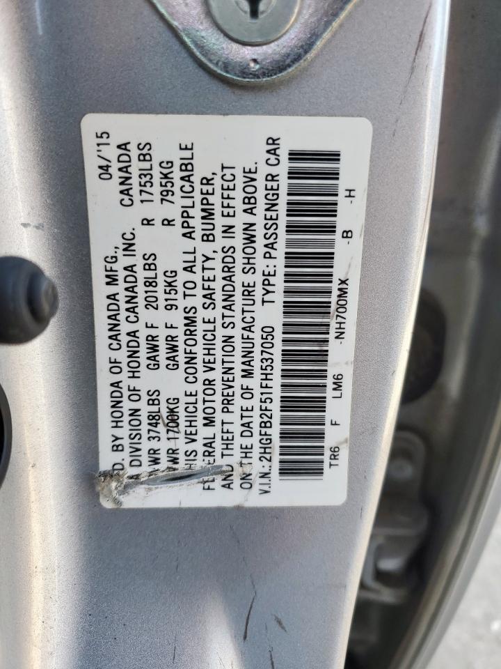 2015 HONDA CIVIC