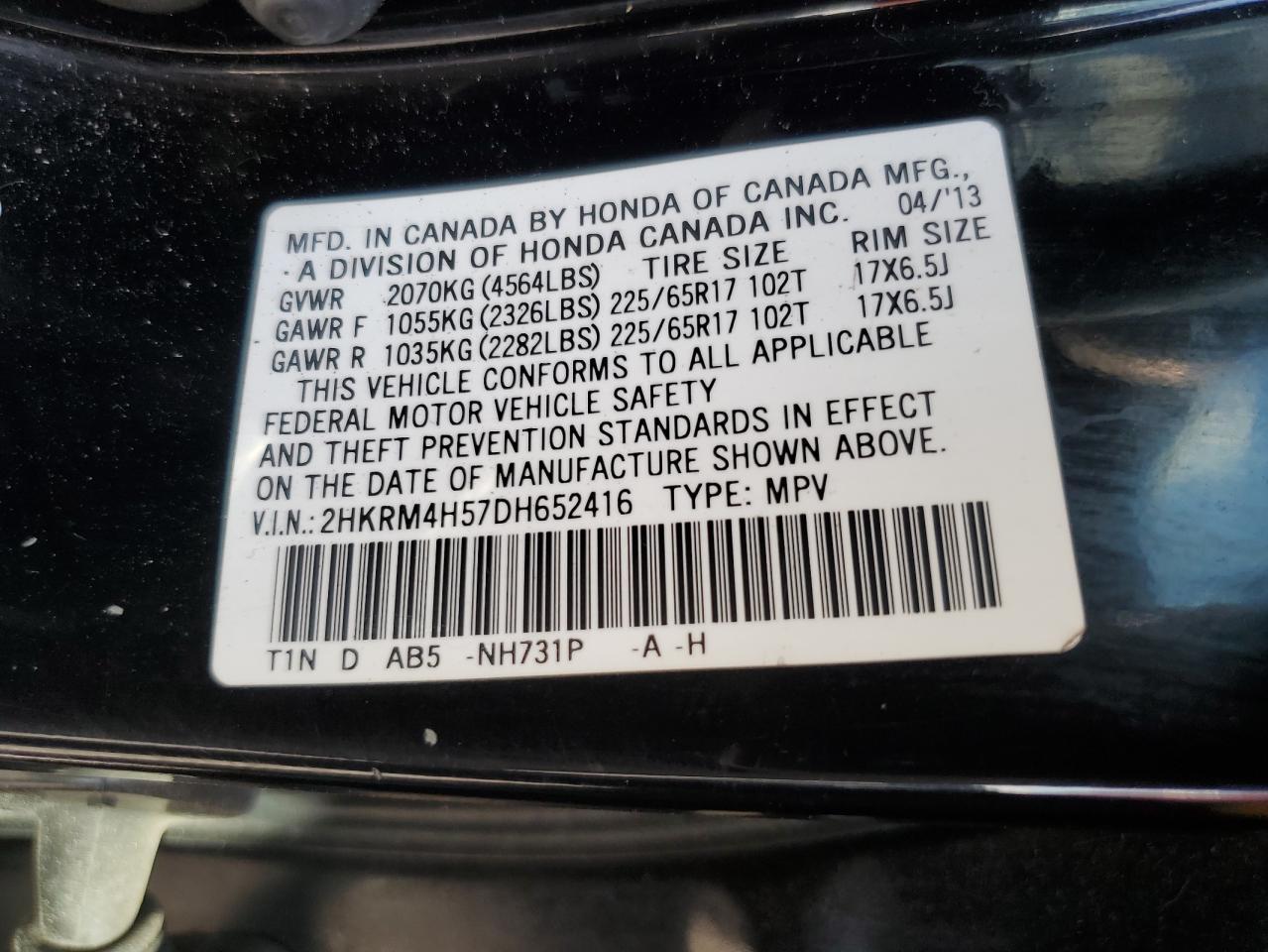 2013 HONDA CR-V