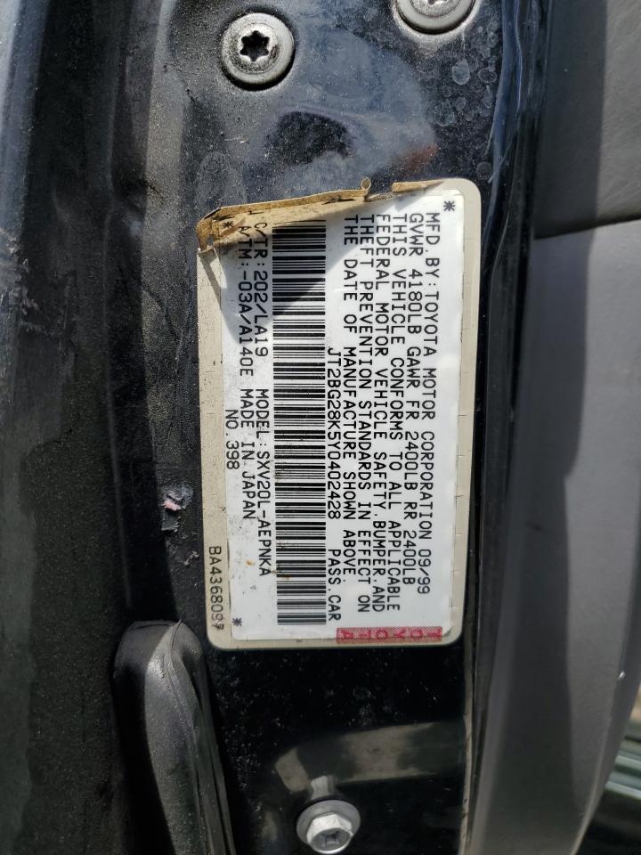 2000 TOYOTA CAMRY