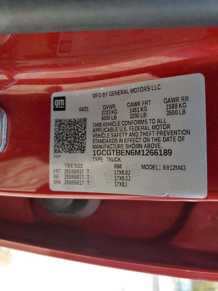 2021 CHEVROLET COLORADO