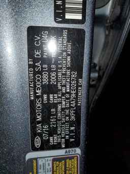 2017 KIA FORTE