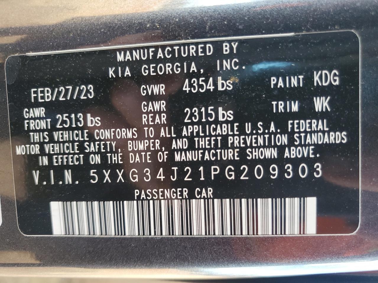 2023 KIA K5