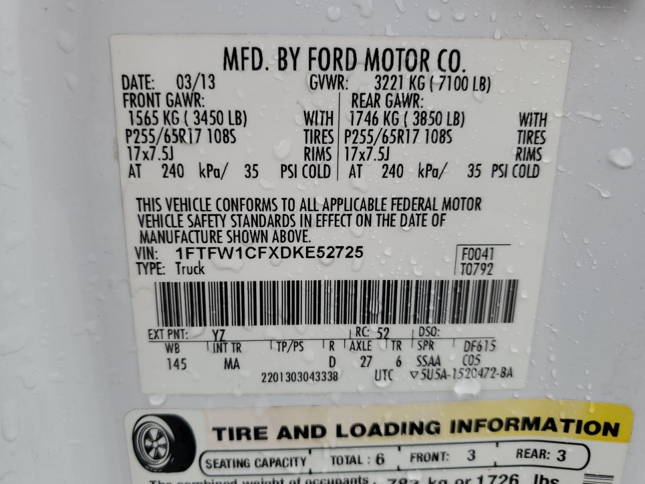 2013 FORD F-150