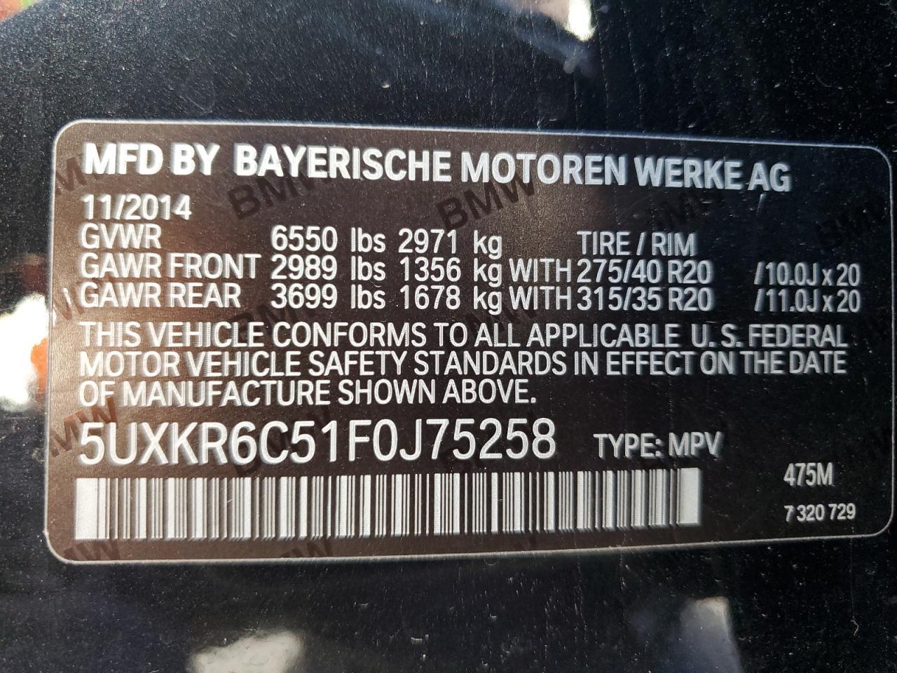 2015 BMW X5