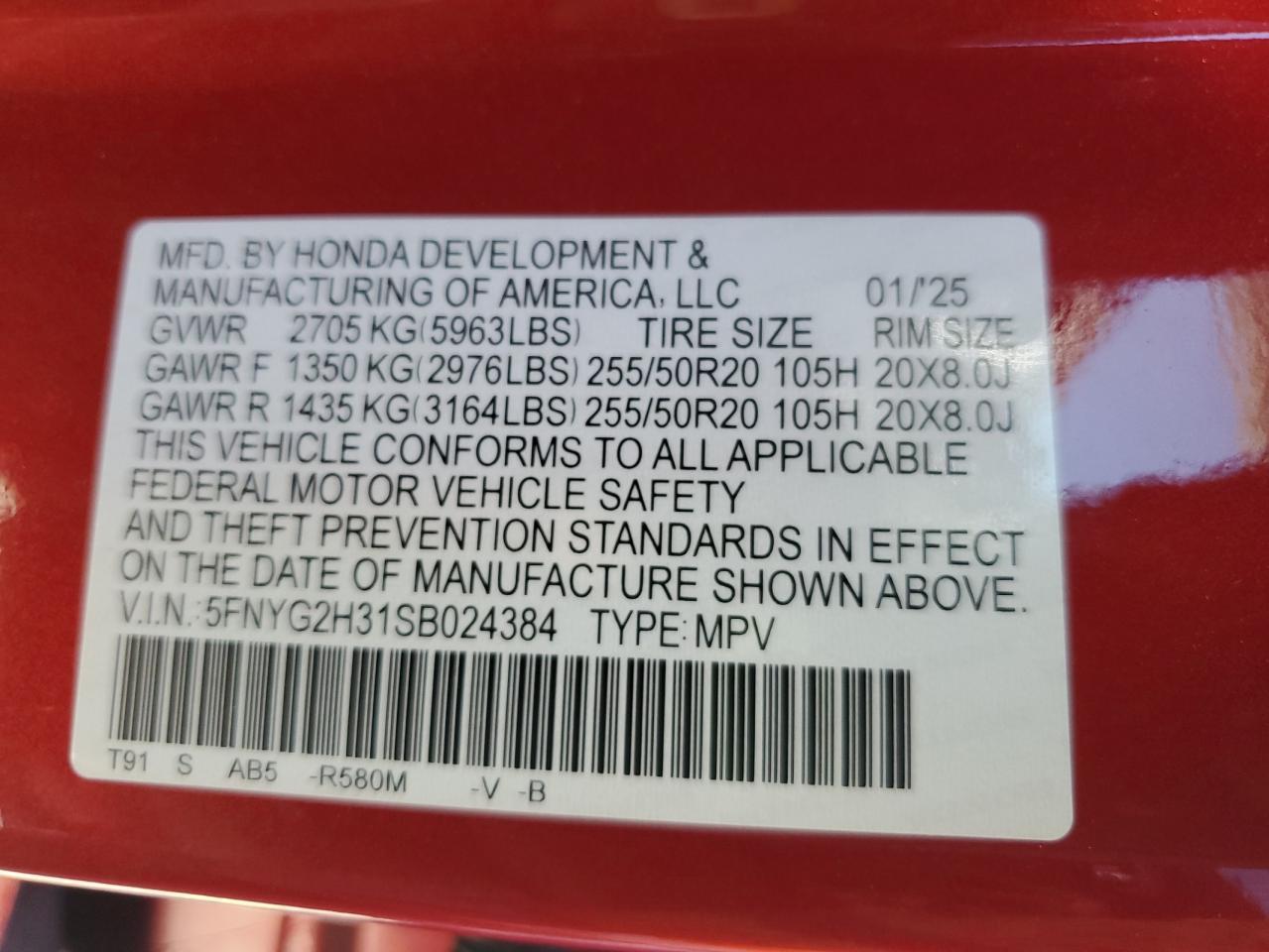 2025 HONDA PILOT