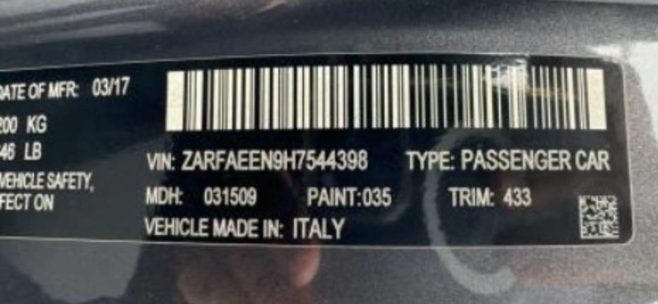 2017 ALFA ROMEO Giulia