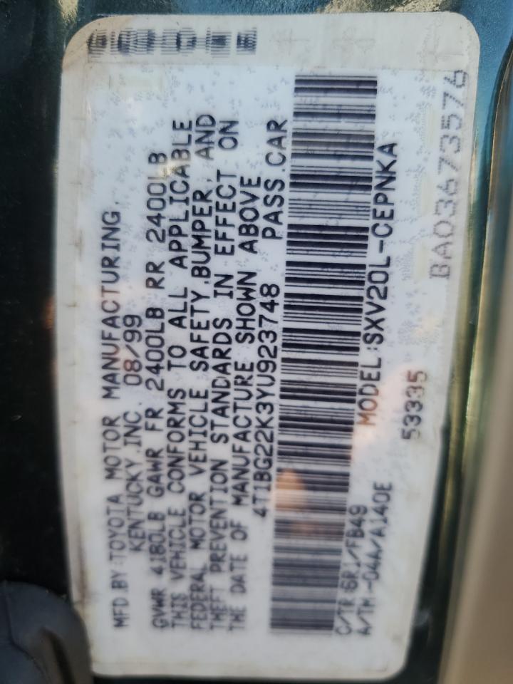 2000 TOYOTA CAMRY