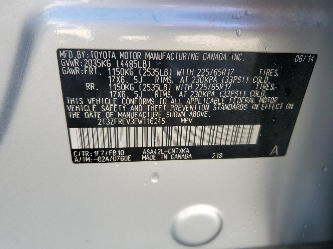 2014 TOYOTA RAV4