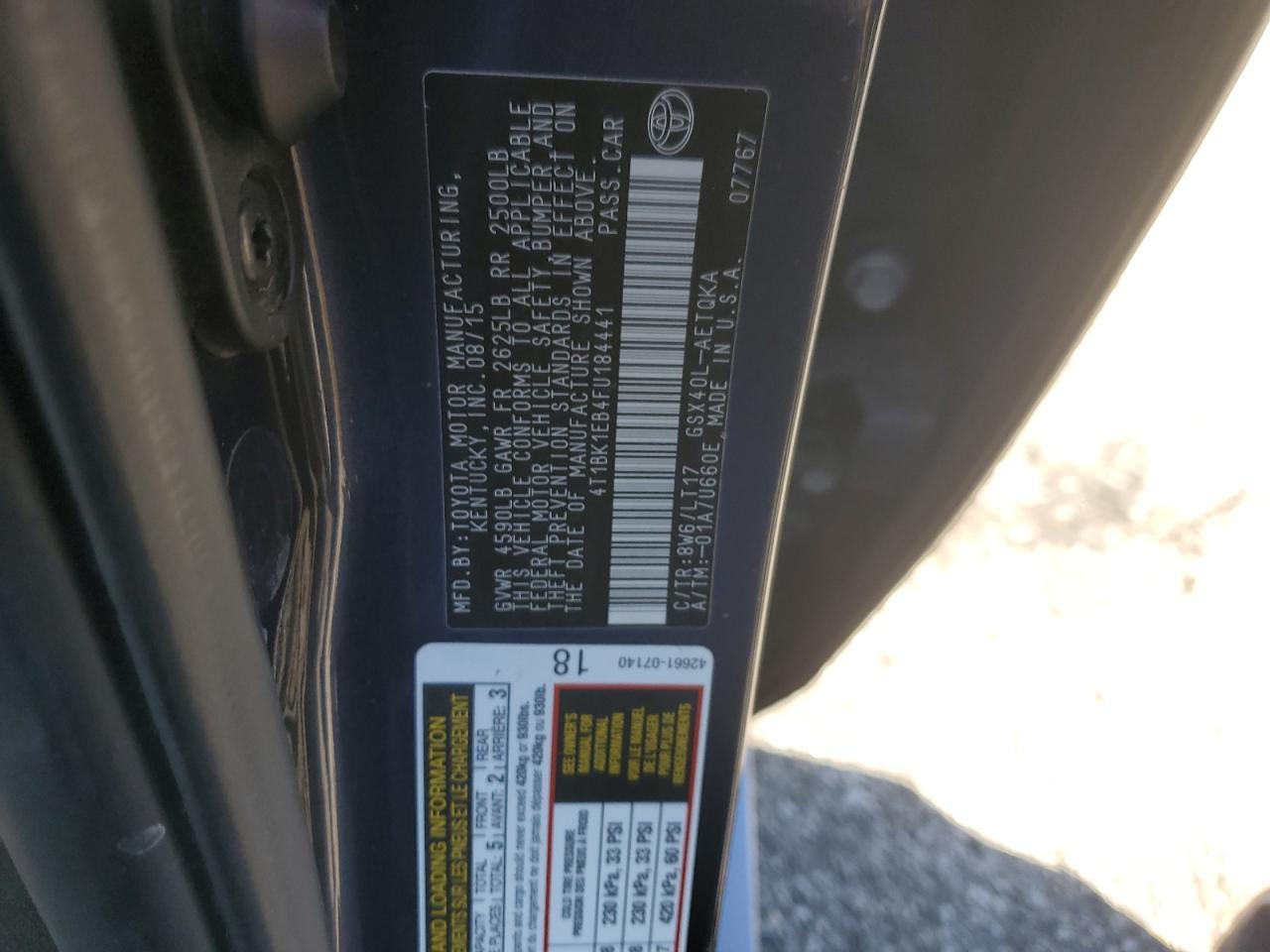 2015 TOYOTA Avalon