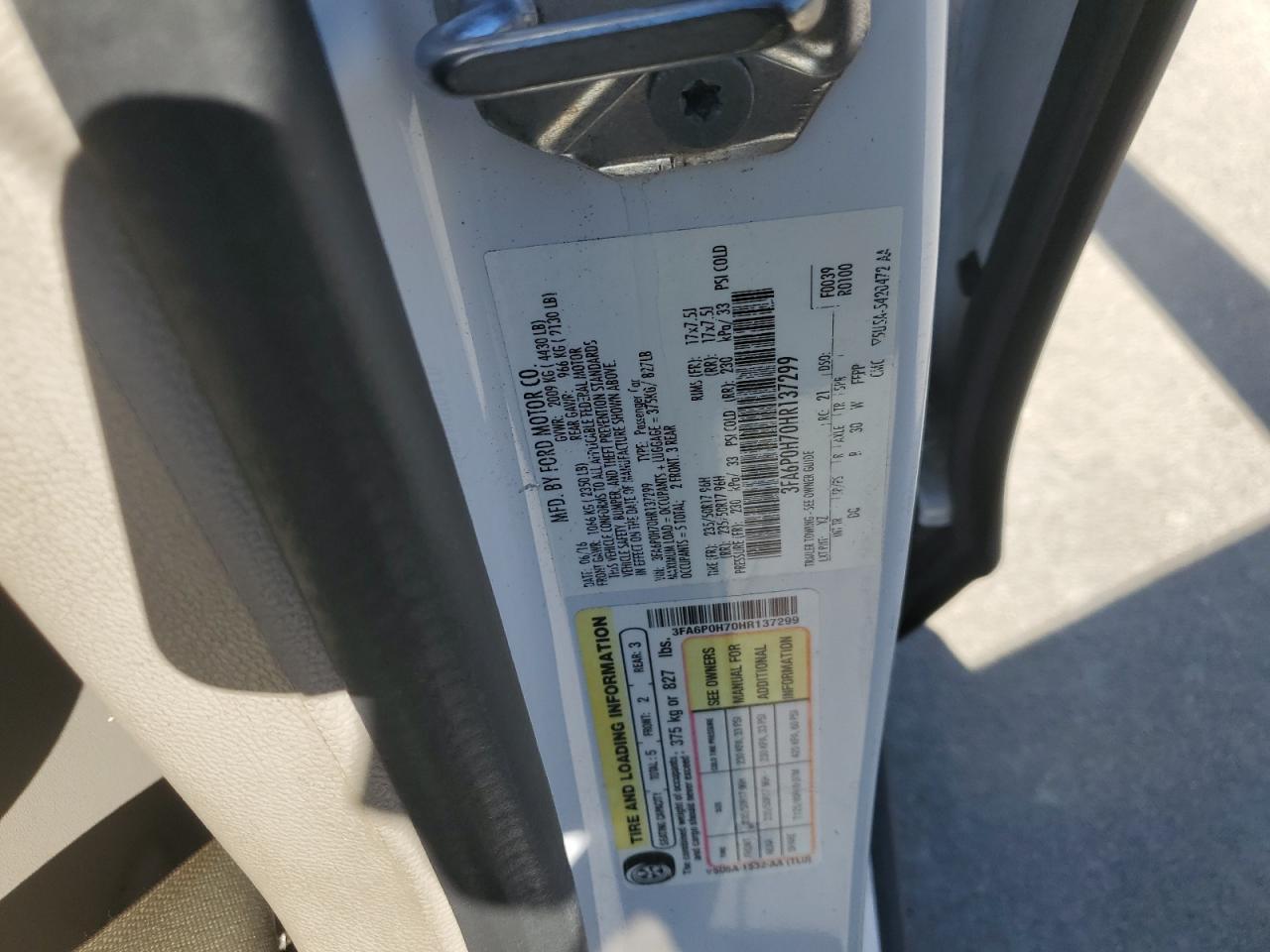 2017 FORD FUSION