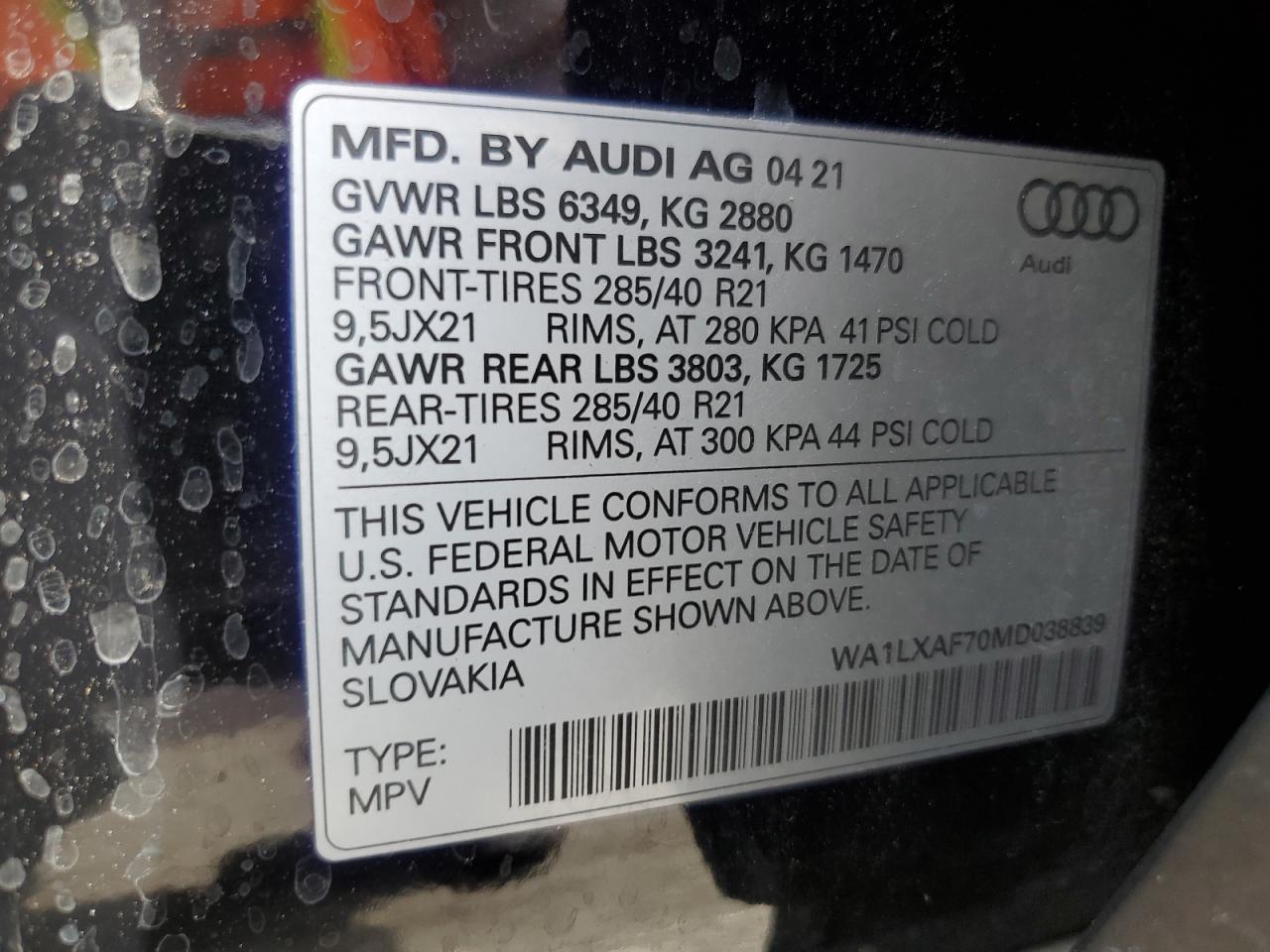 2021 AUDI Q7