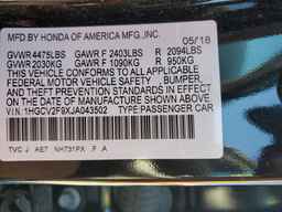 2018 HONDA ACCORD